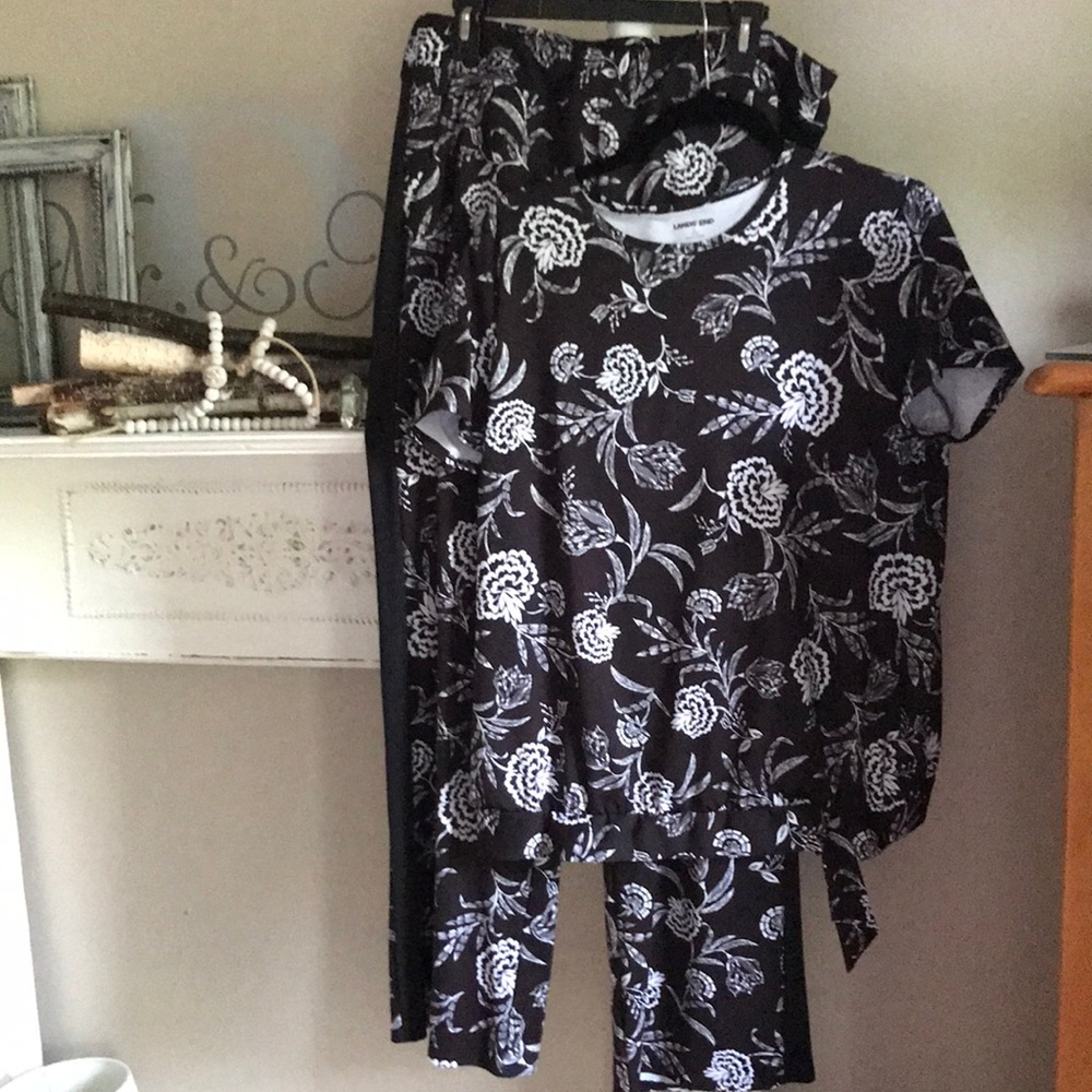 Land’s End UPF 50 swim cover up top and pants set